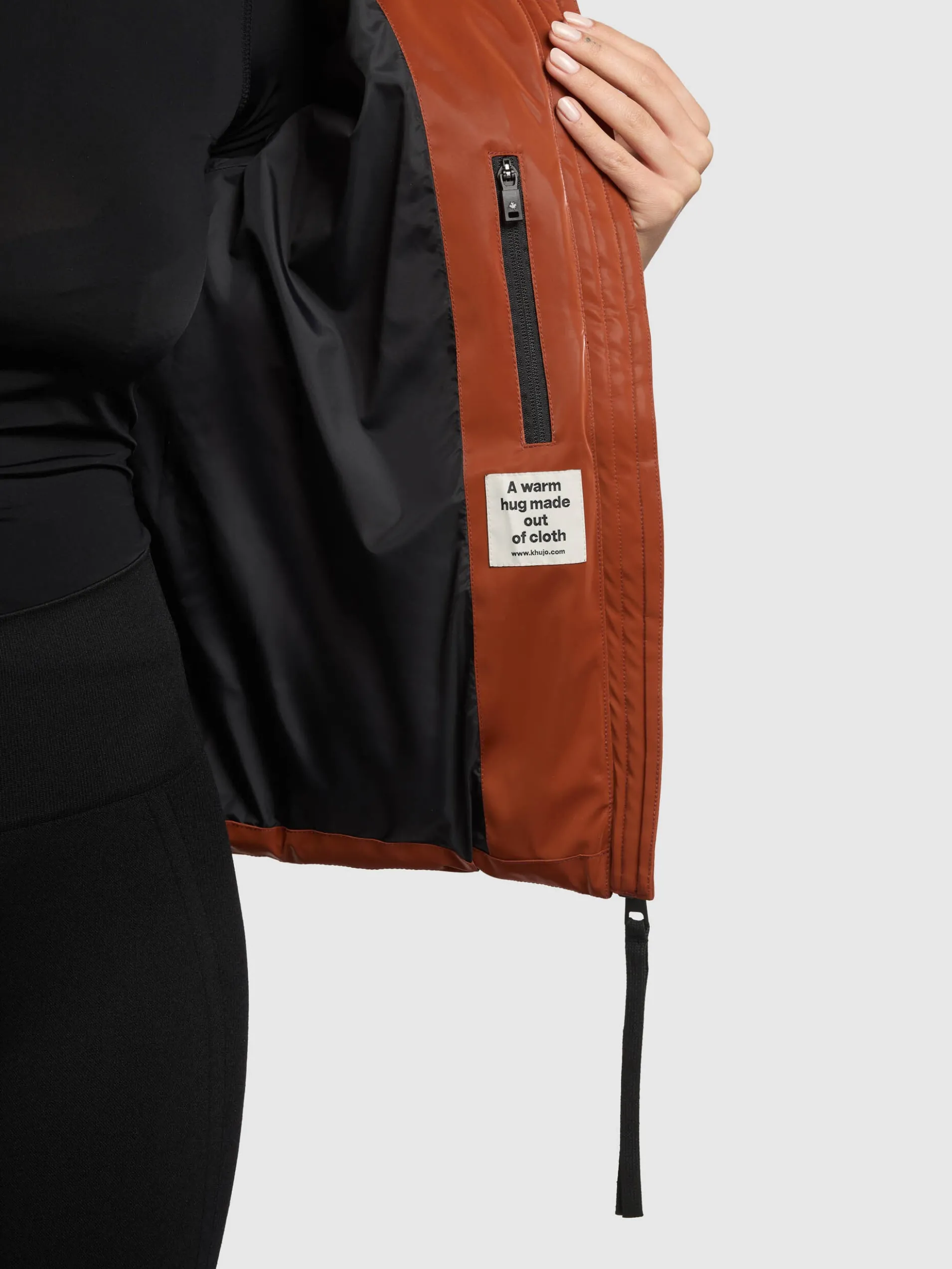 Jacke AUDREY SHINY SIENNA BROWN