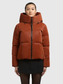 Jacke AUDREY SHINY SIENNA BROWN