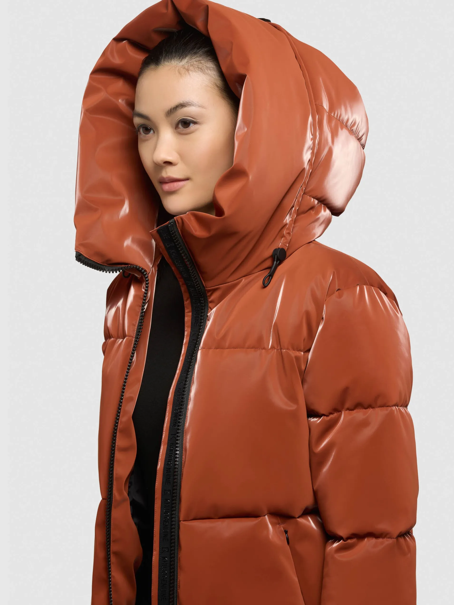 Jacke AUDREY SHINY SIENNA BROWN