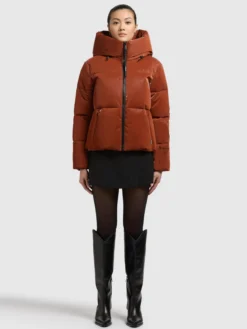 Jacke AUDREY SHINY SIENNA BROWN