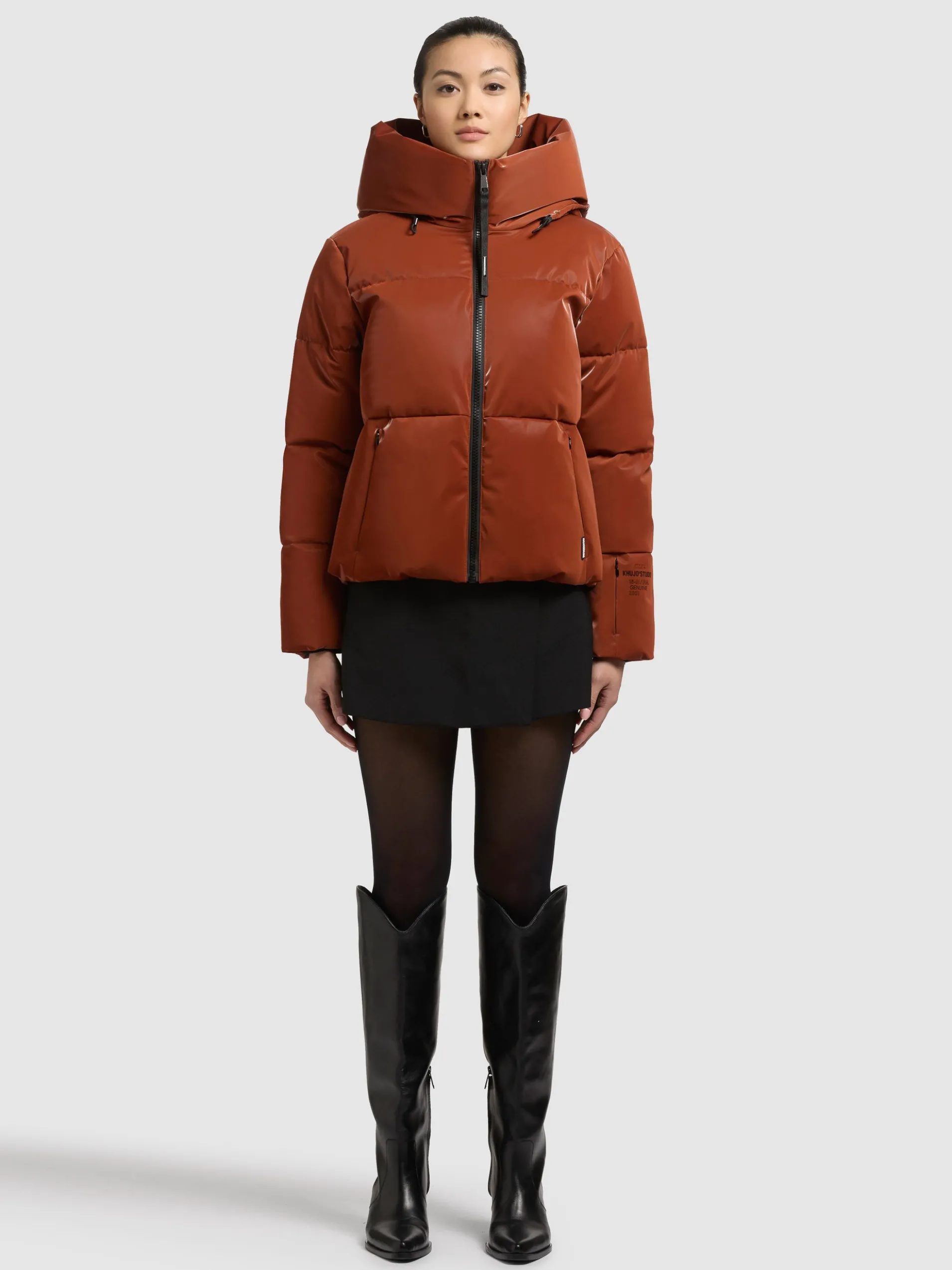 Jacke AUDREY SHINY SIENNA BROWN