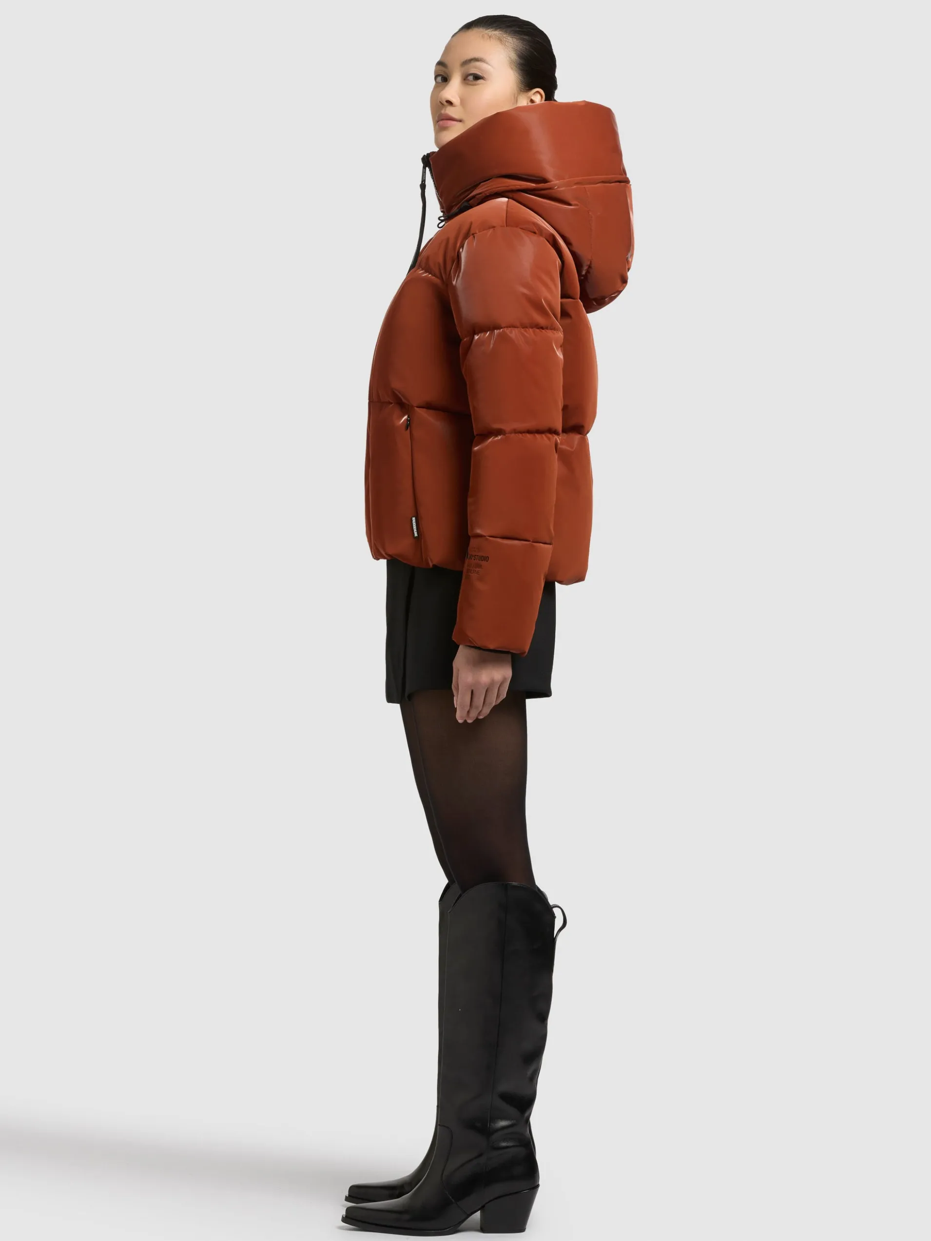 Jacke AUDREY SHINY SIENNA BROWN