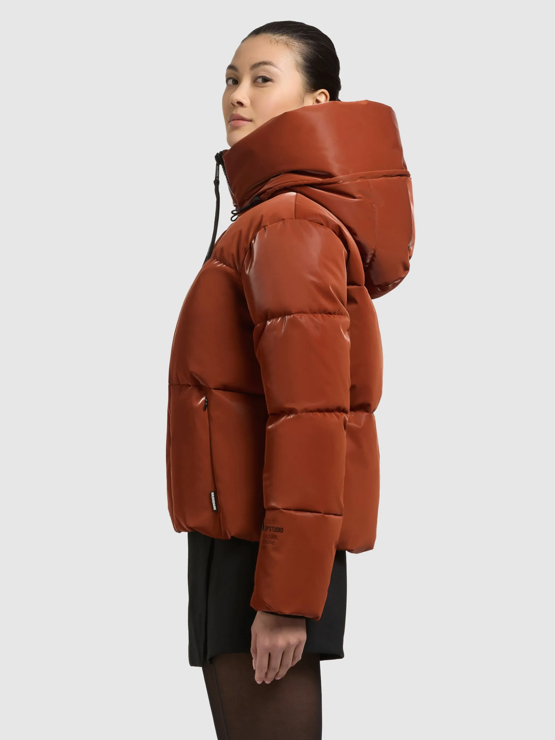 Jacke AUDREY SHINY SIENNA BROWN