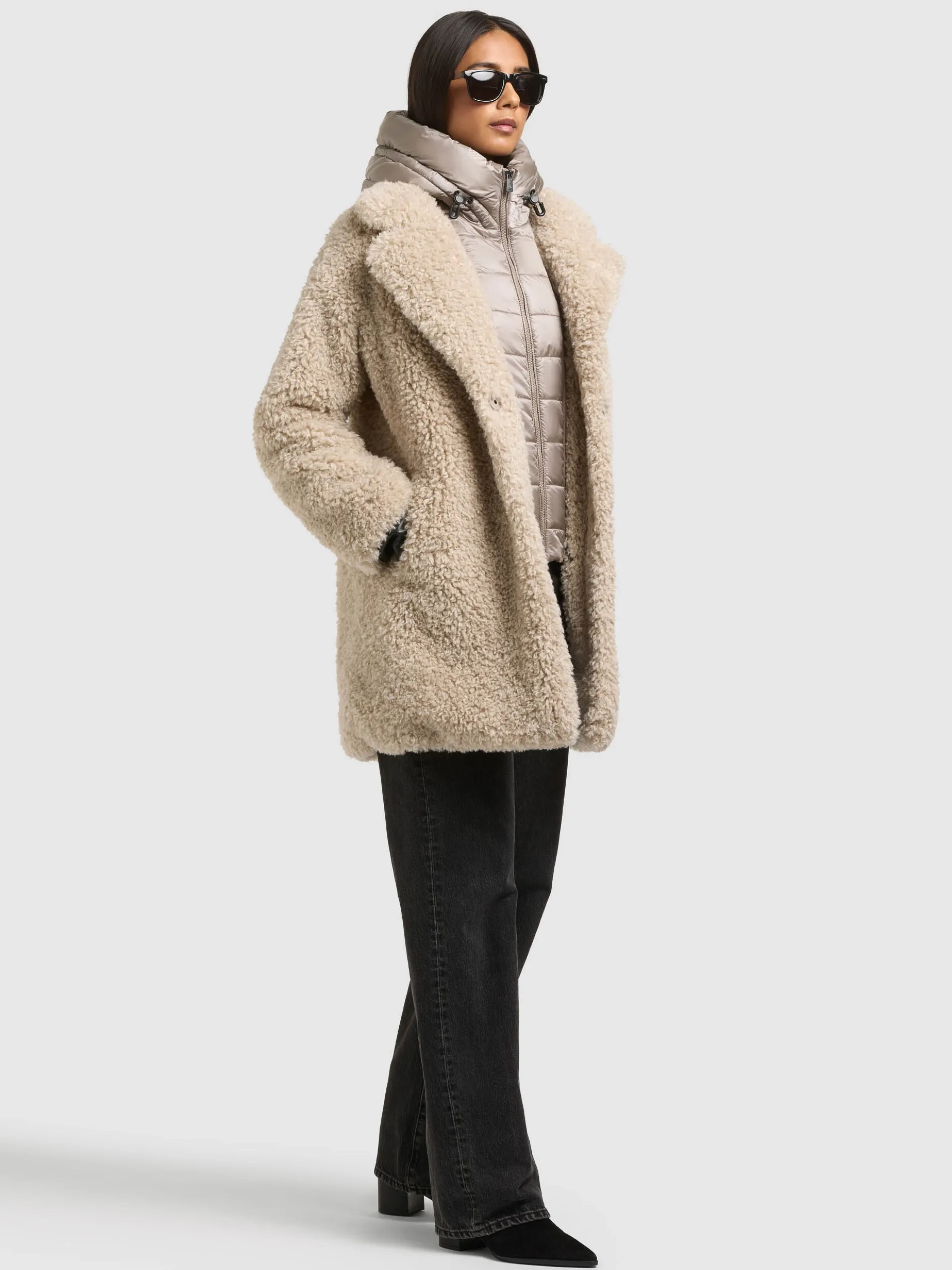 Jacke BRIANA - 2IN1 (Einsatz herausnehmbar) TAUPE