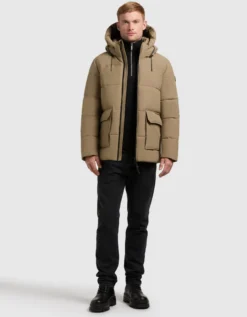 Jacke CASPAR LICHEN BEIGE