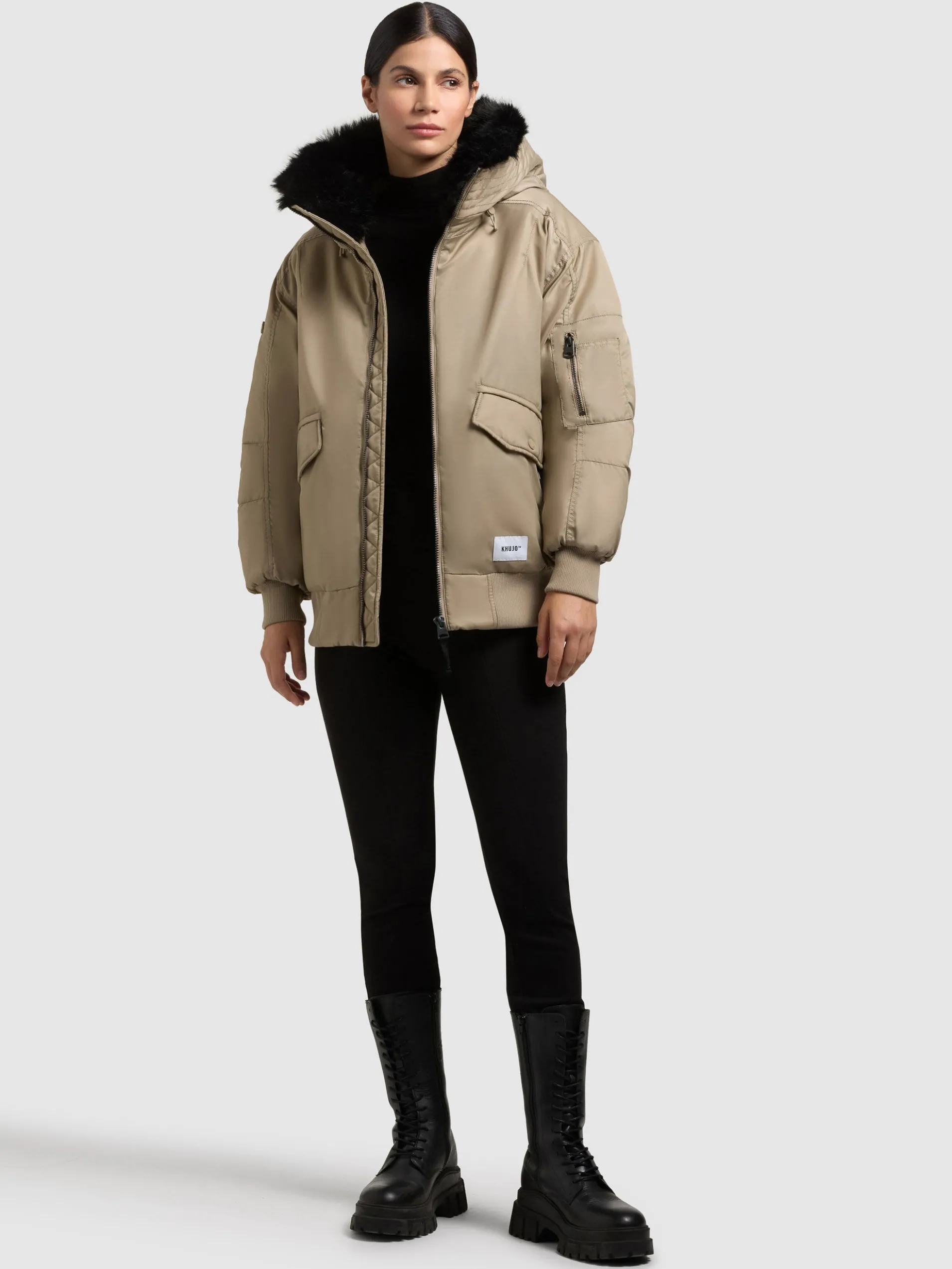Jacke CELA BOMBER BEIGE