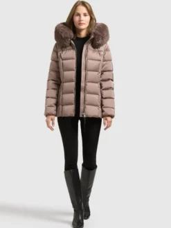 Jacke DANIDA. SATIN TAUPE