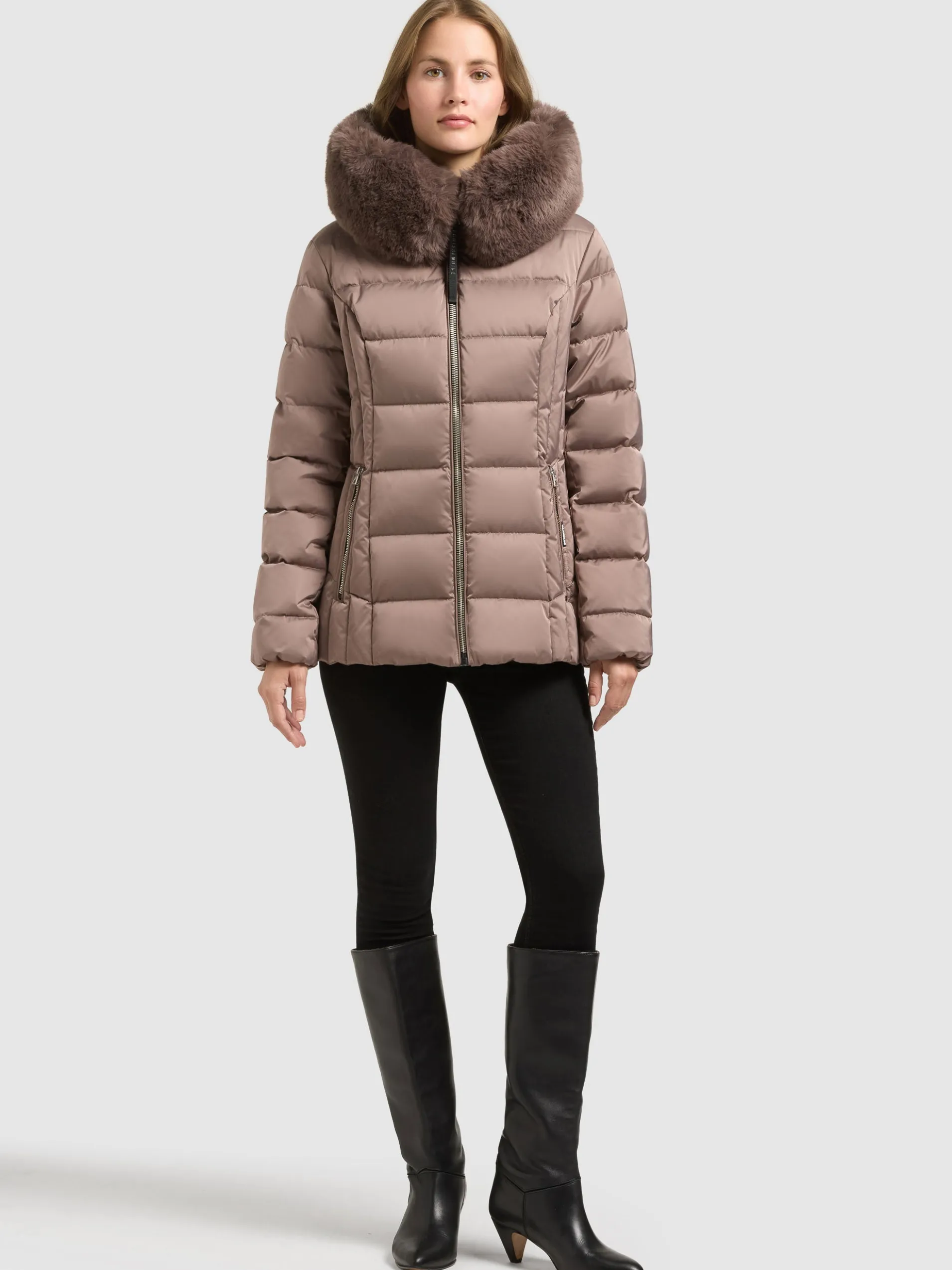 Jacke DANIDA. SATIN TAUPE