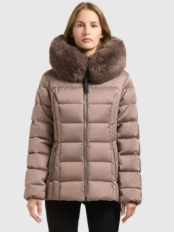 Jacke DANIDA. SATIN TAUPE