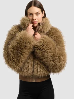 Jacke DANNEA LIGHT BROWN
