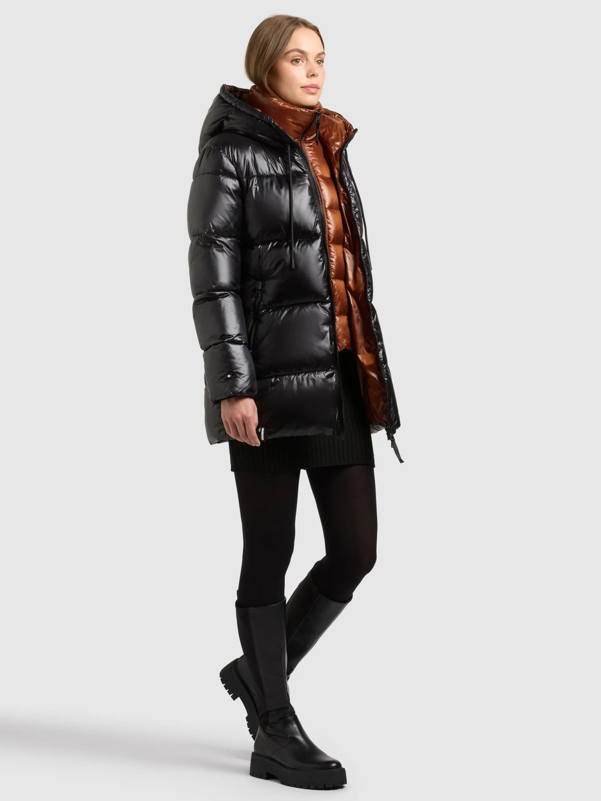 Jacke DASHA 2IN1 (Einsatz herausnehmbar) BLACK