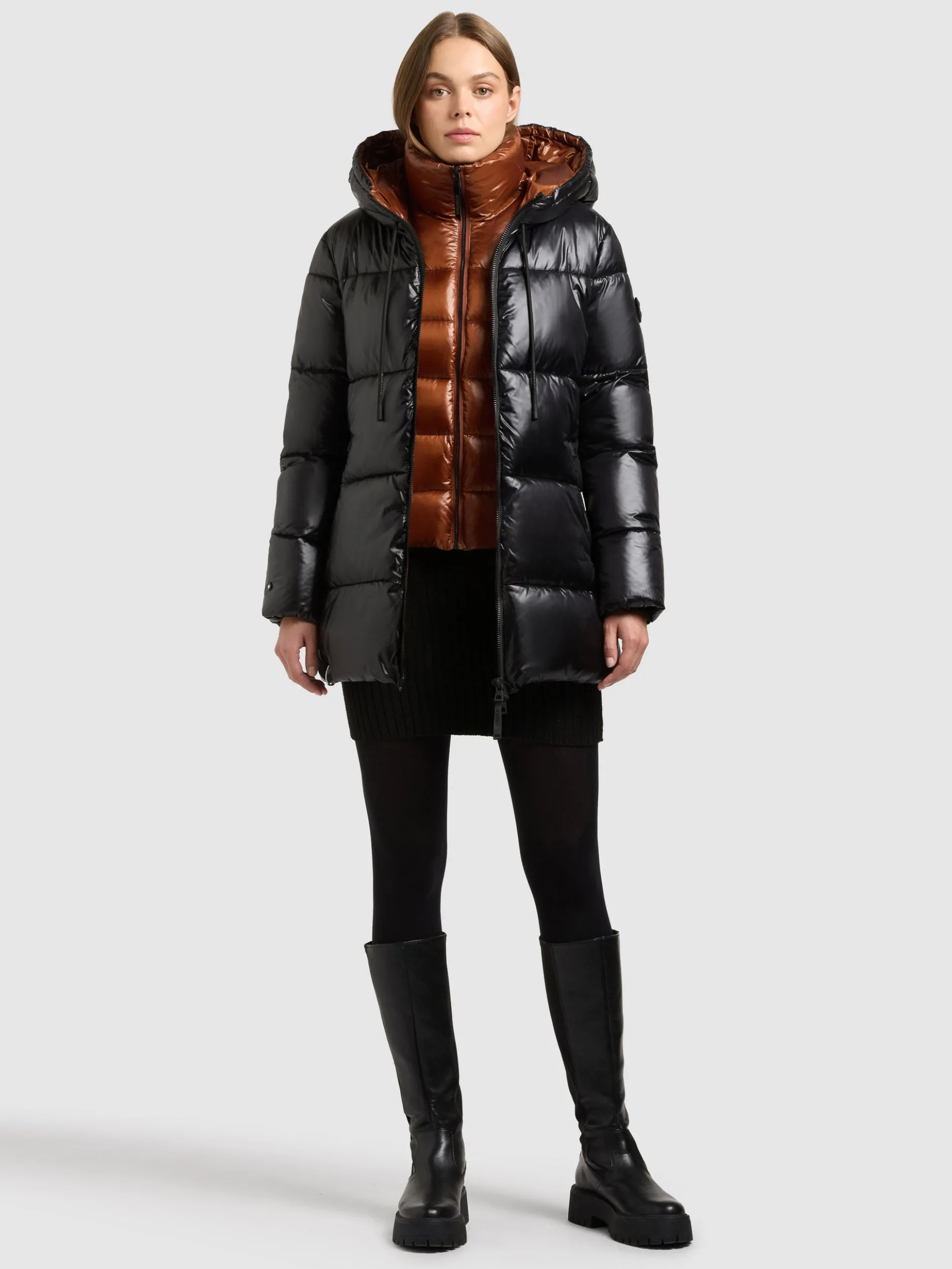 Jacke DASHA 2IN1 (Einsatz herausnehmbar) BLACK