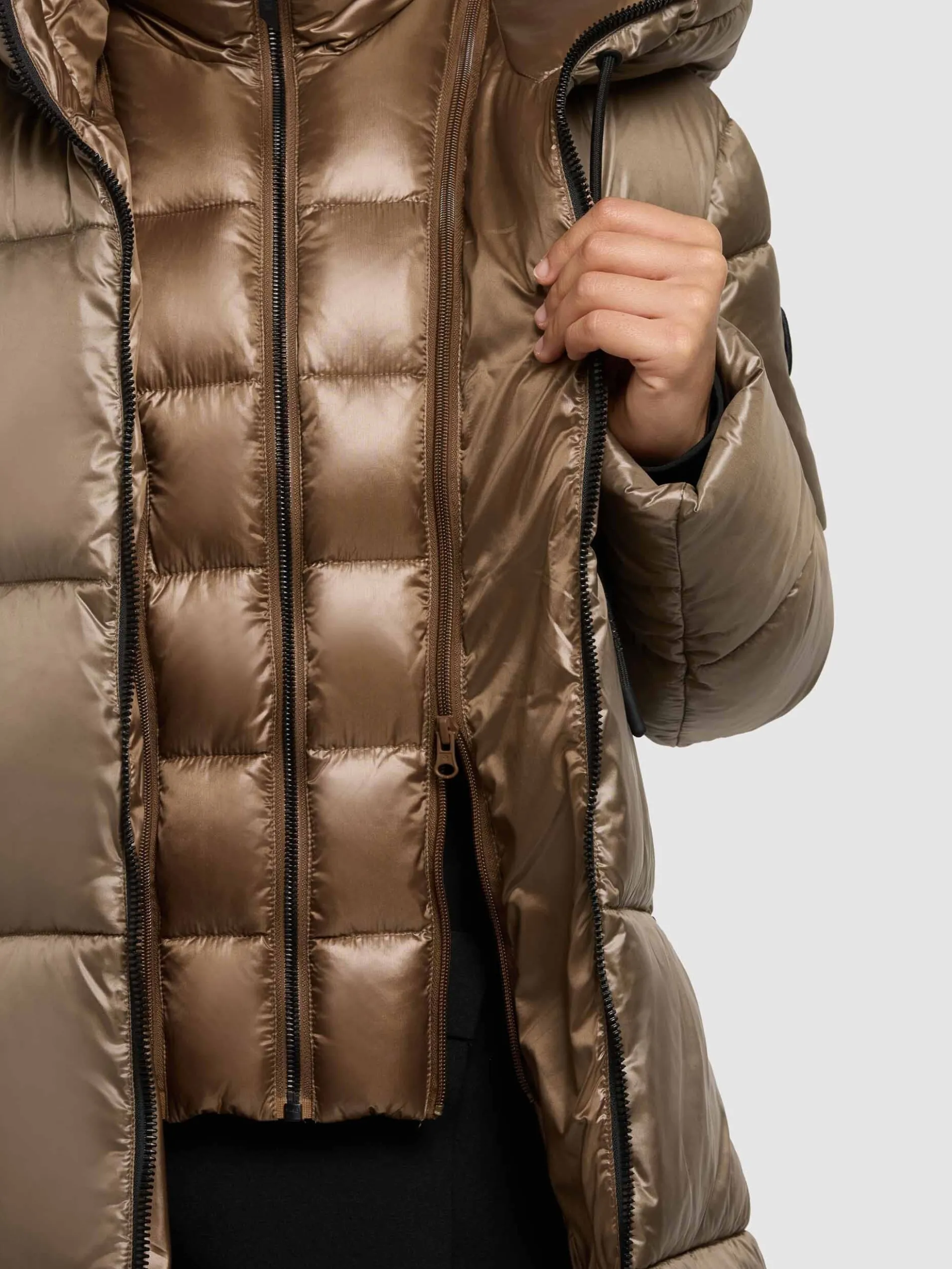 Jacke DASHA 2IN1 (Einsatz herausnehmbar) CANE BROWN