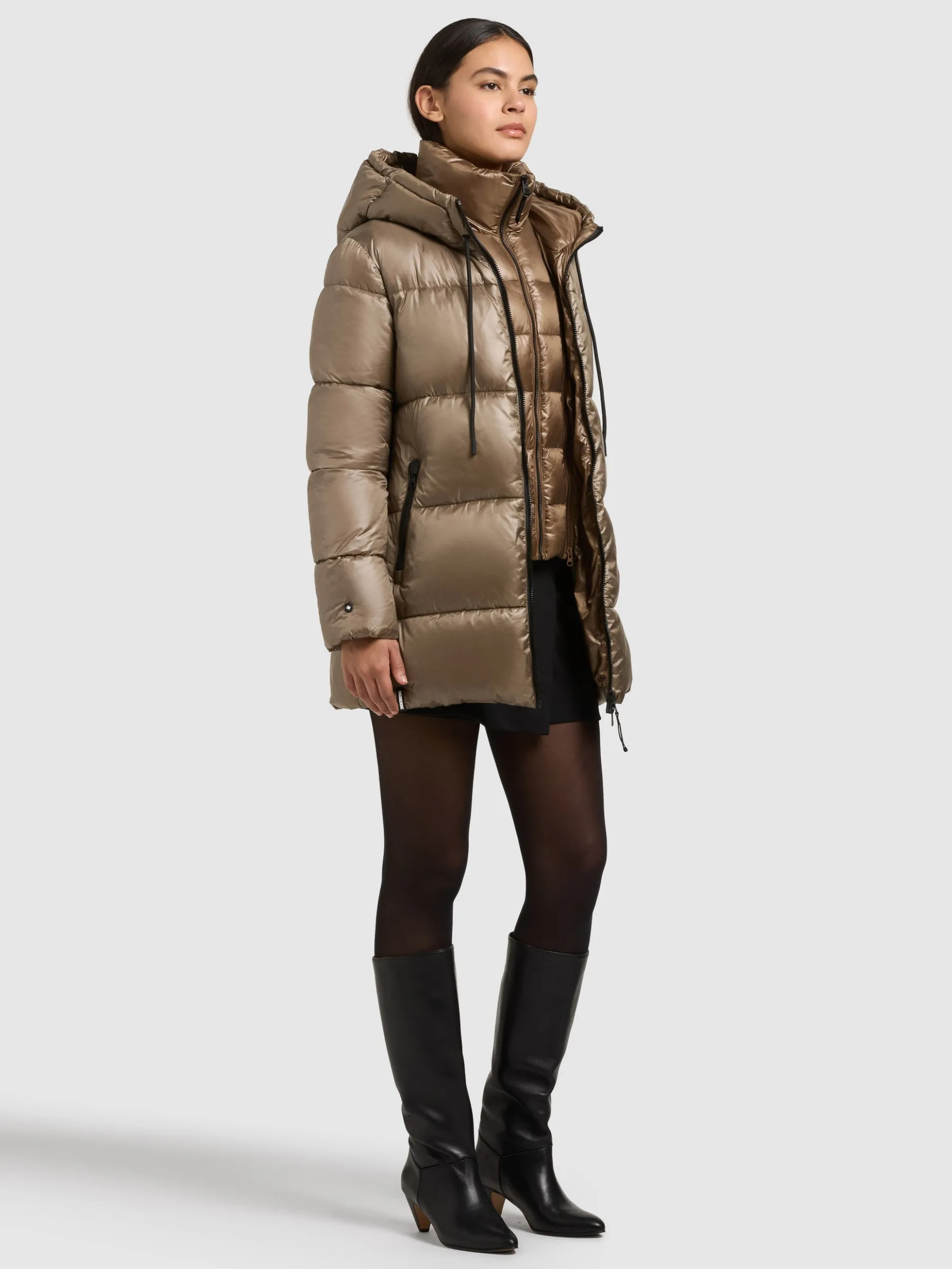 Jacke DASHA 2IN1 (Einsatz herausnehmbar) CANE BROWN
