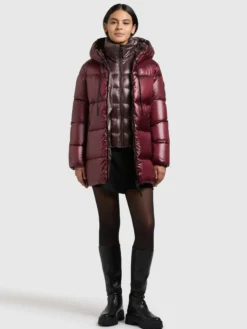 Jacke DASHA 2IN1 (Einsatz herausnehmbar) MAHAGONI RED
