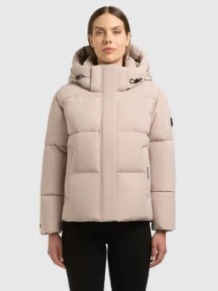 Jacke DEVINA3 MATT ALMOND BEIGE
