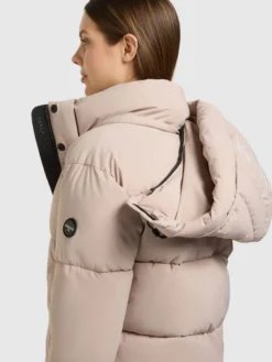 Jacke DEVINA3 MATT ALMOND BEIGE