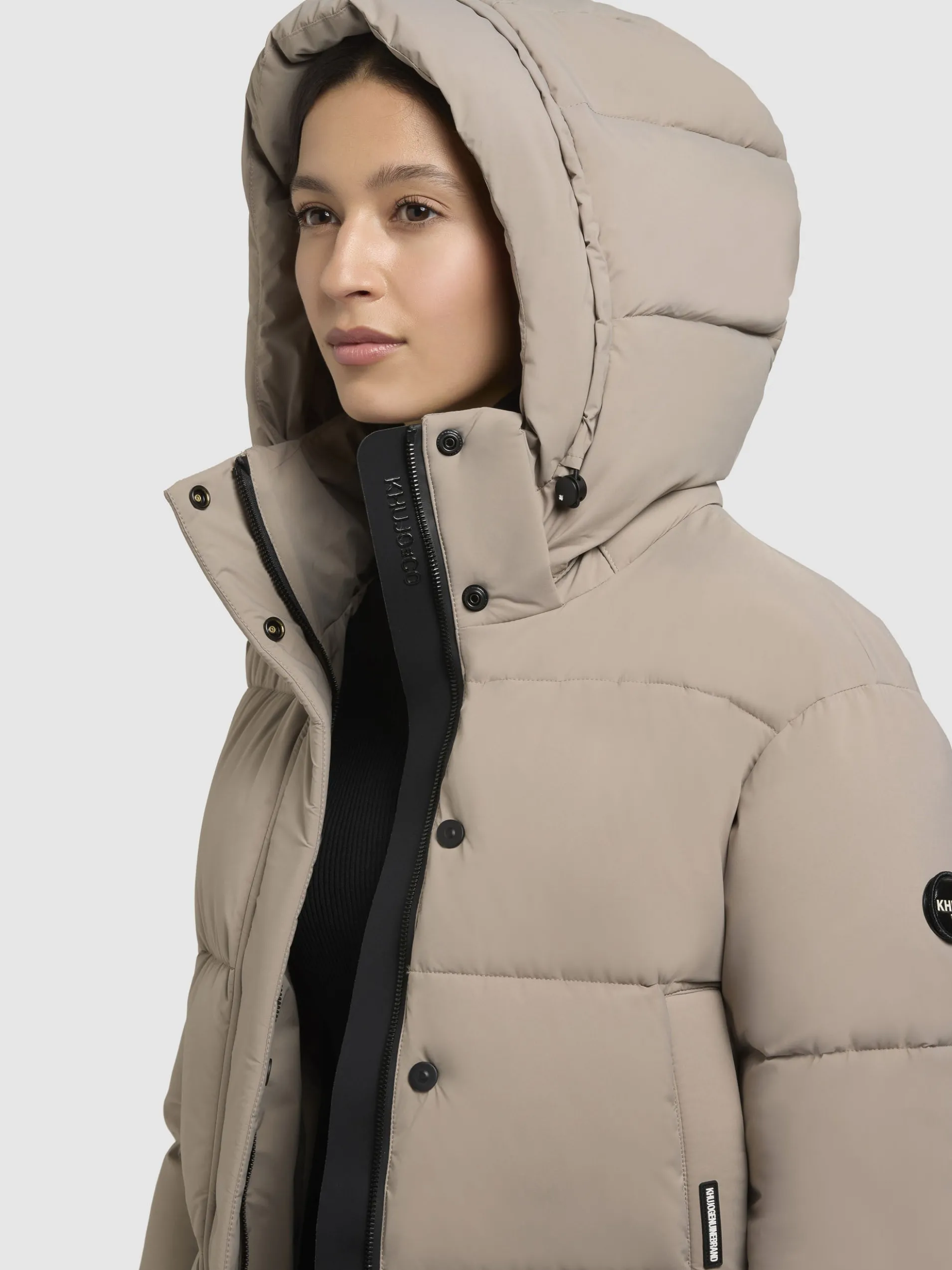 Jacke DEVINA MATT Graubeige