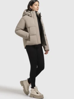 Jacke DEVINA MATT Graubeige