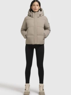 Jacke DEVINA MATT Graubeige