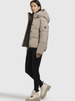 Jacke DEVINA MATT Graubeige