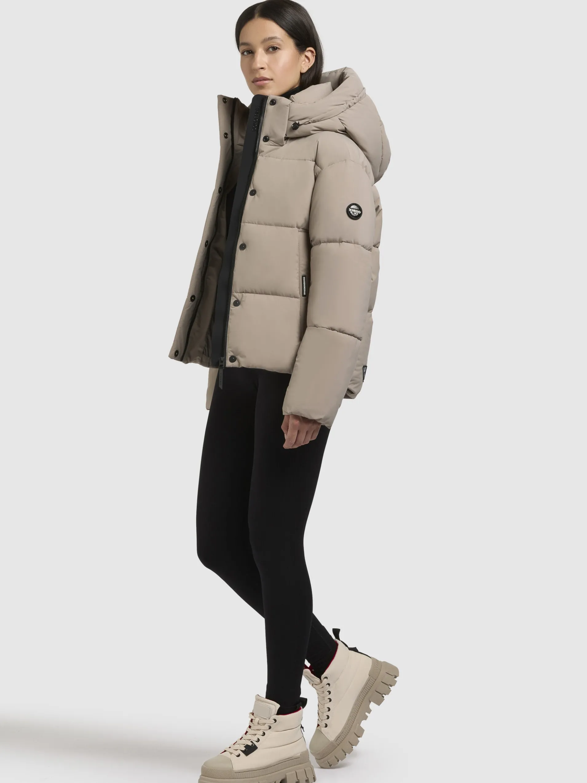Jacke DEVINA MATT Graubeige