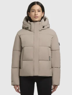 Jacke DEVINA MATT Graubeige