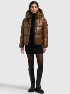Jacke DEVINA2 SHINY COPPER BROWN