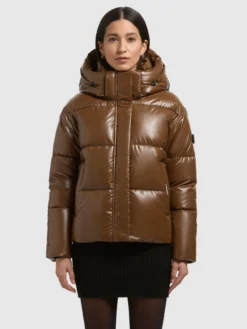 Jacke DEVINA2 SHINY COPPER BROWN
