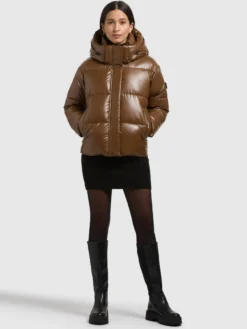 Jacke DEVINA2 SHINY COPPER BROWN