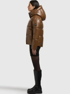 Jacke DEVINA2 SHINY COPPER BROWN