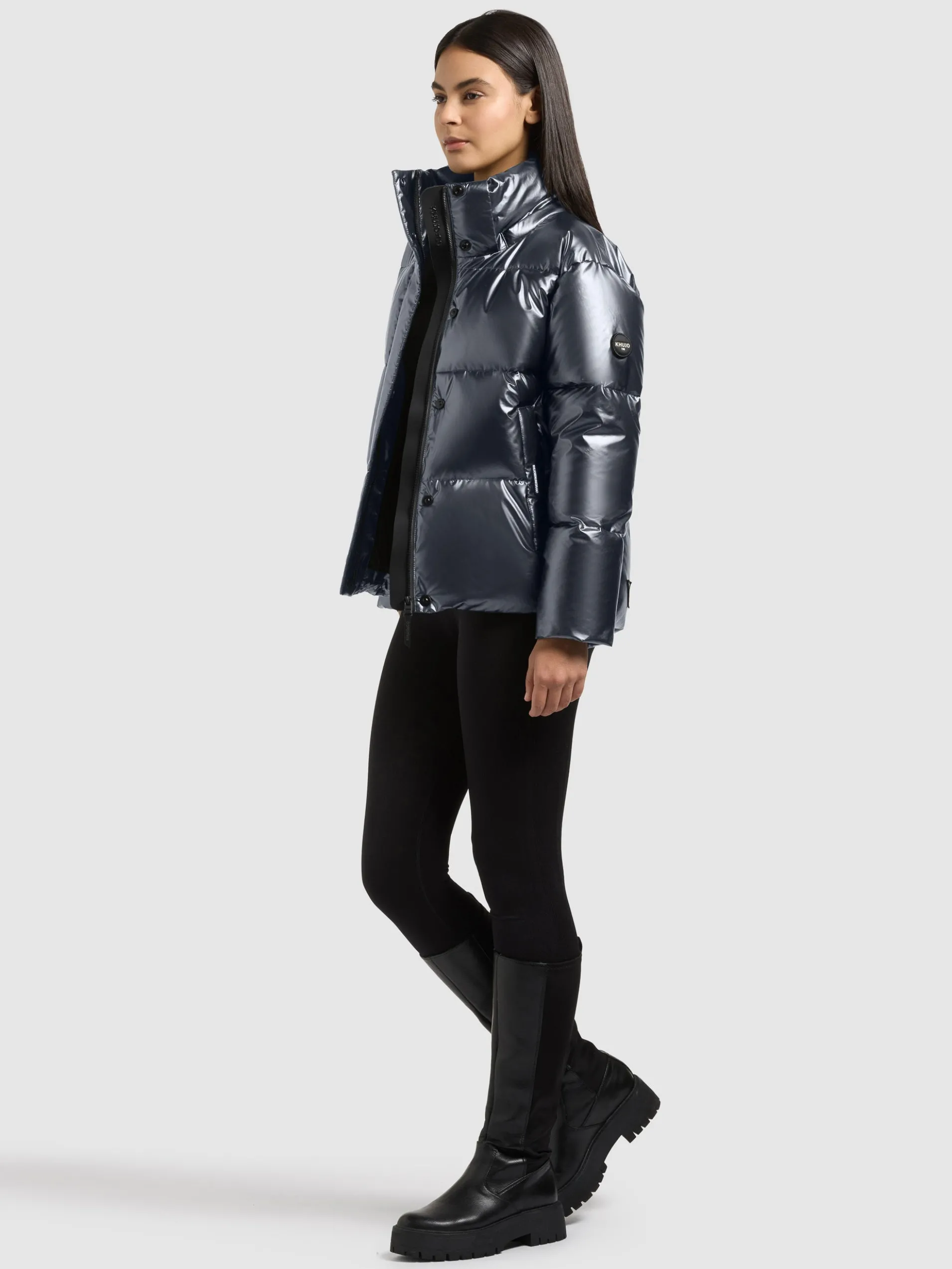 Jacke DEVINA3 SHINY DEEP STEEL BLUE