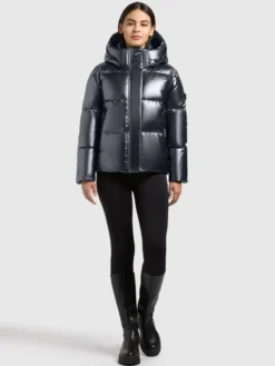 Jacke DEVINA3 SHINY DEEP STEEL BLUE