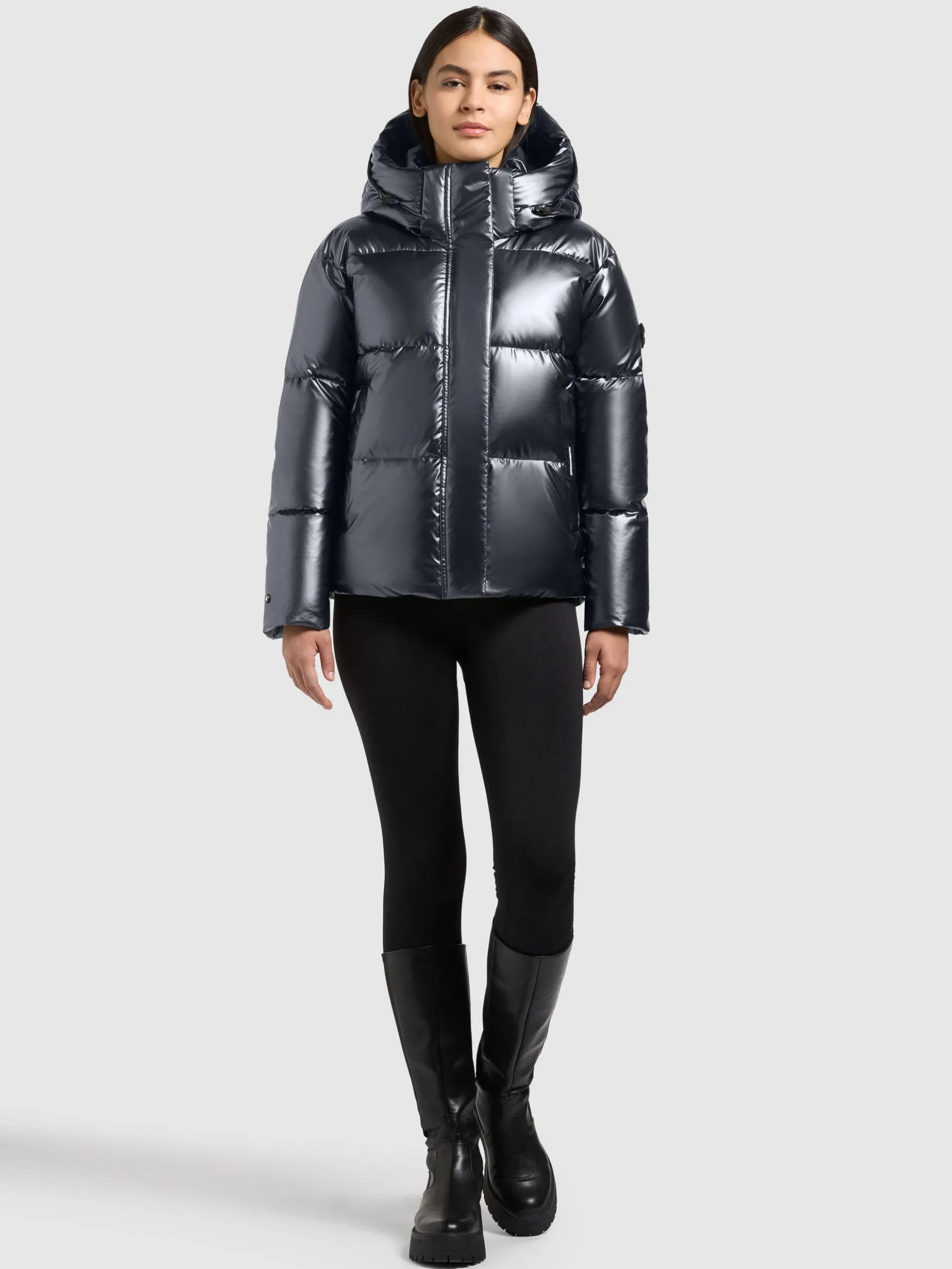 Jacke DEVINA3 SHINY DEEP STEEL BLUE