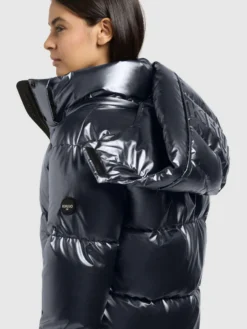 Jacke DEVINA3 SHINY DEEP STEEL BLUE