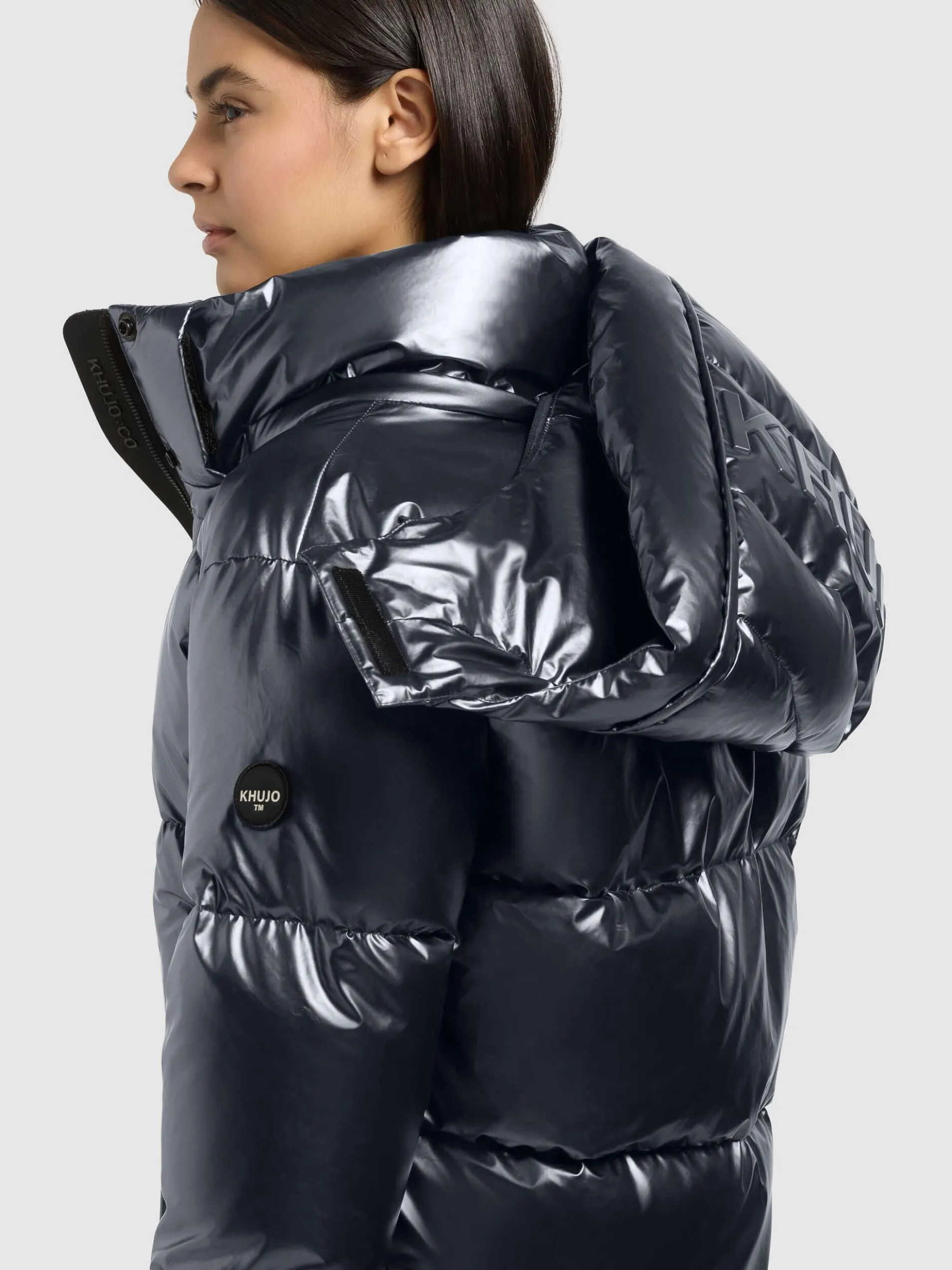 Jacke DEVINA3 SHINY DEEP STEEL BLUE