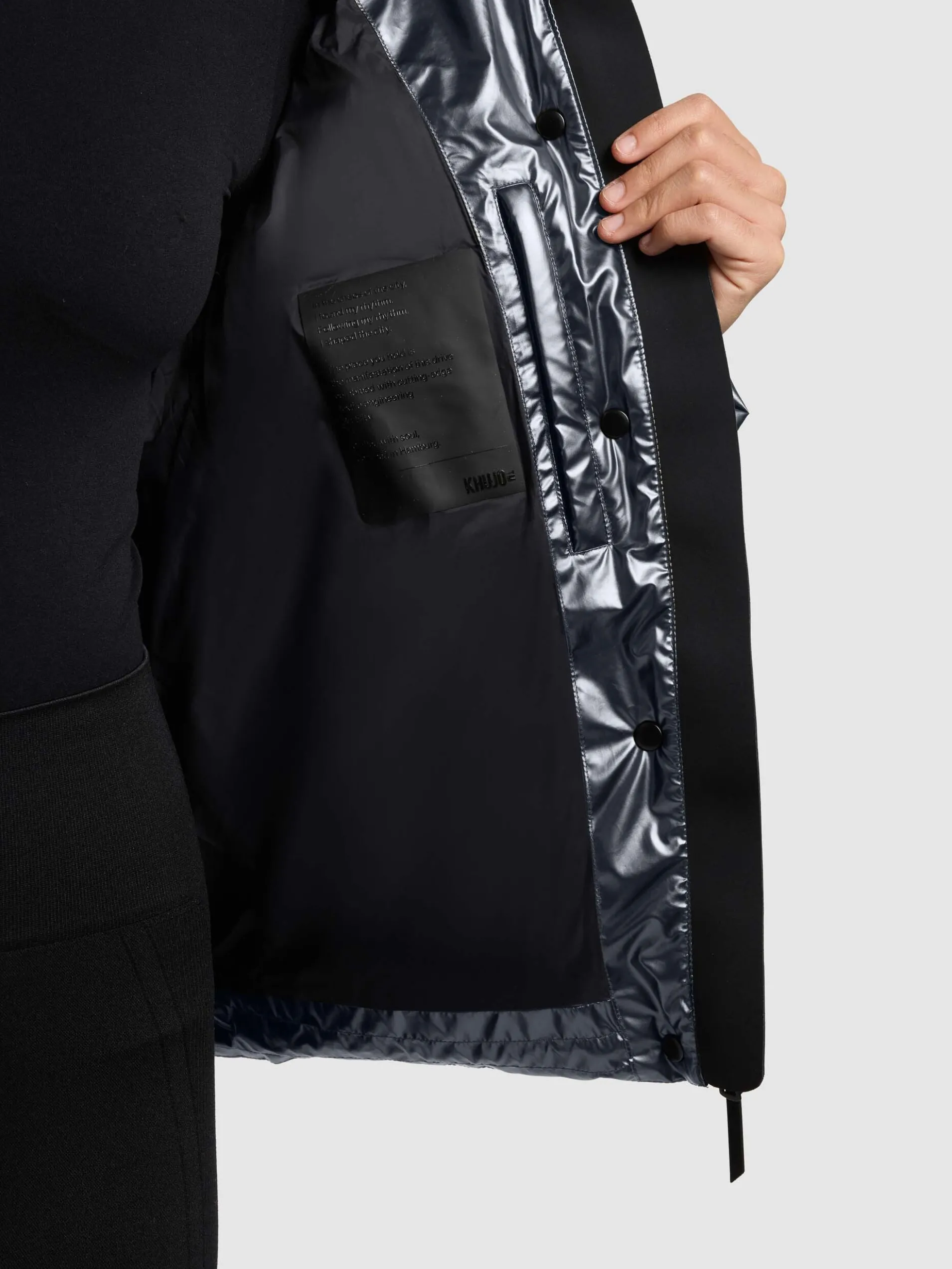 Jacke DEVINA3 SHINY DEEP STEEL BLUE