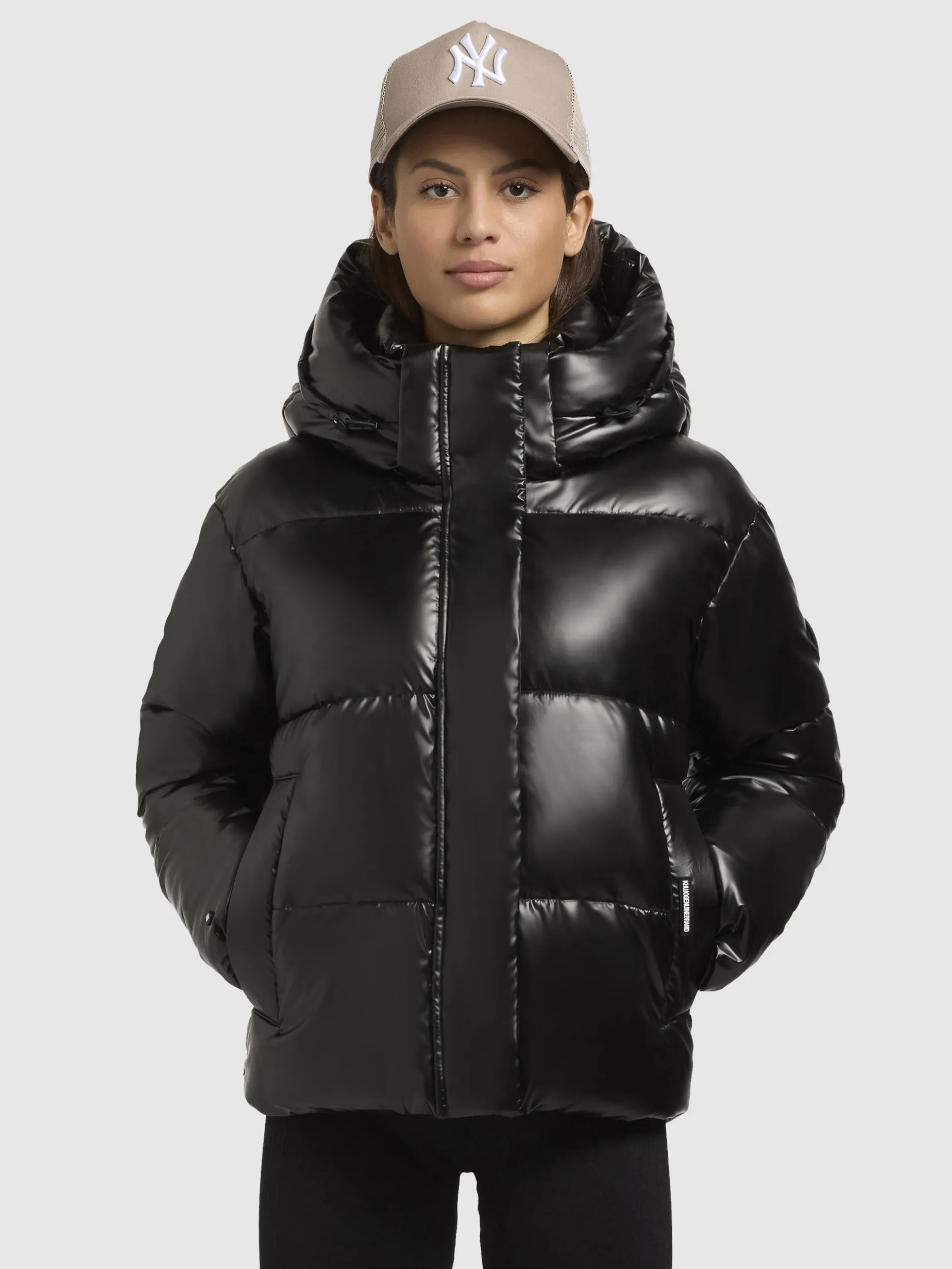 Jacke DEVINA SHINY Dunkelgrau