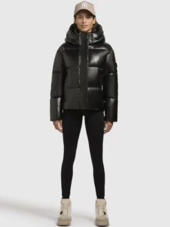 Jacke DEVINA SHINY Dunkelgrau