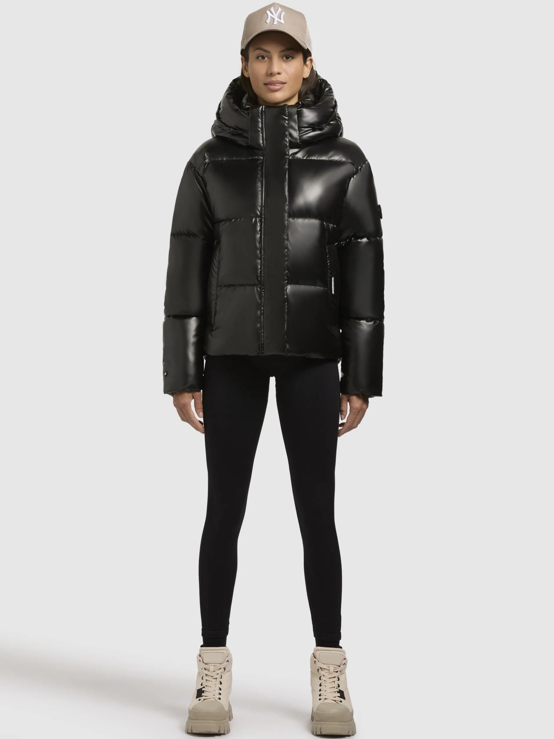 Jacke DEVINA SHINY Dunkelgrau