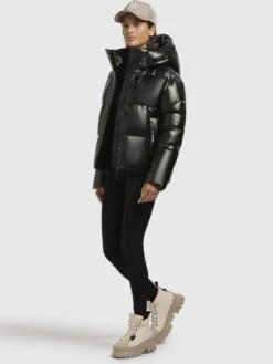 Jacke DEVINA SHINY Dunkelgrau