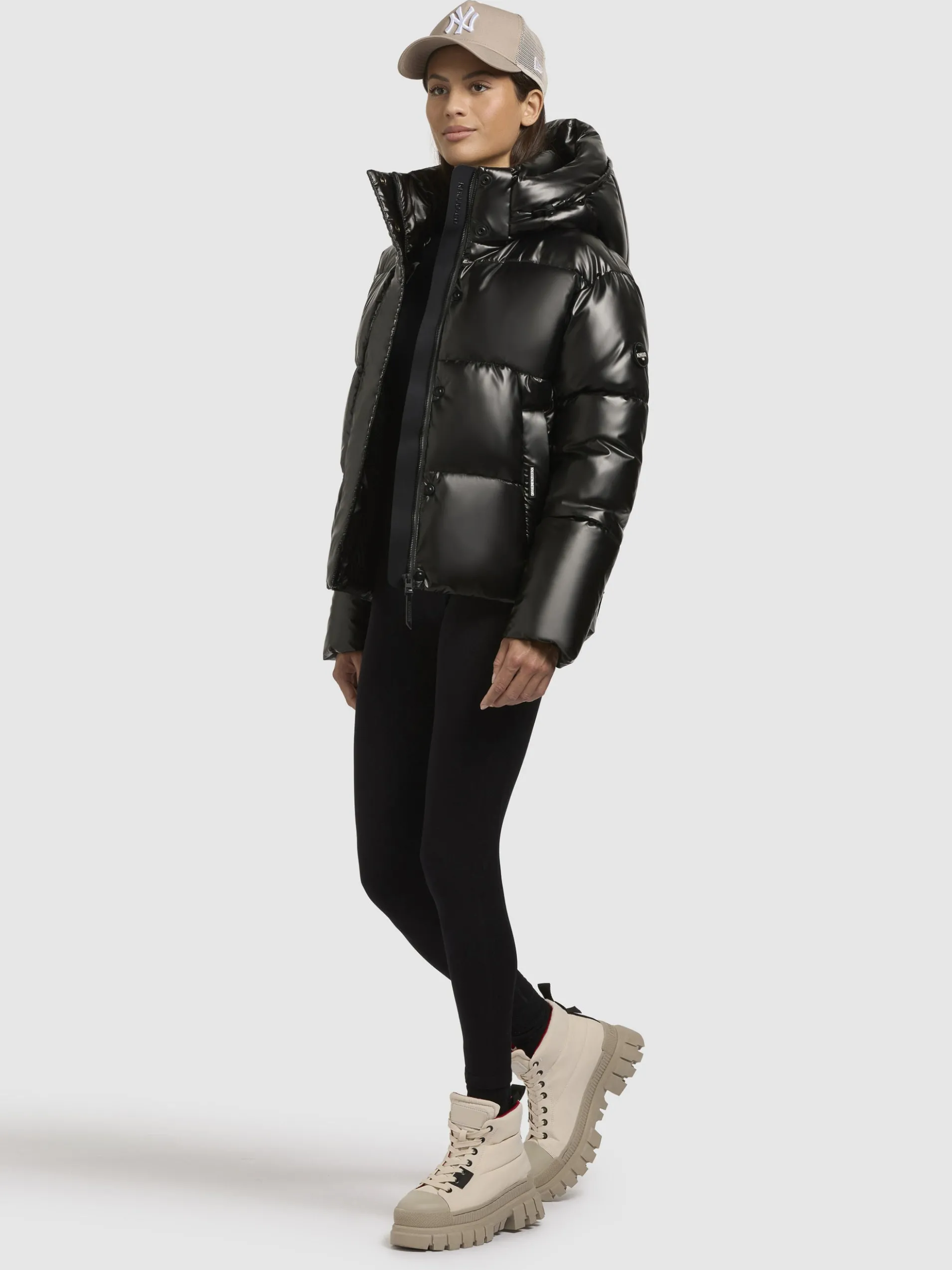 Jacke DEVINA SHINY Dunkelgrau
