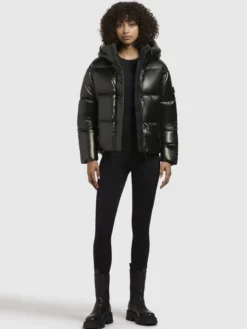 Jacke DEVINA SHINY Dunkelgrün