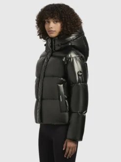 Jacke DEVINA SHINY Dunkelgrün