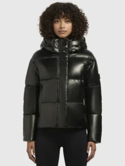 Jacke DEVINA SHINY Dunkelgrün