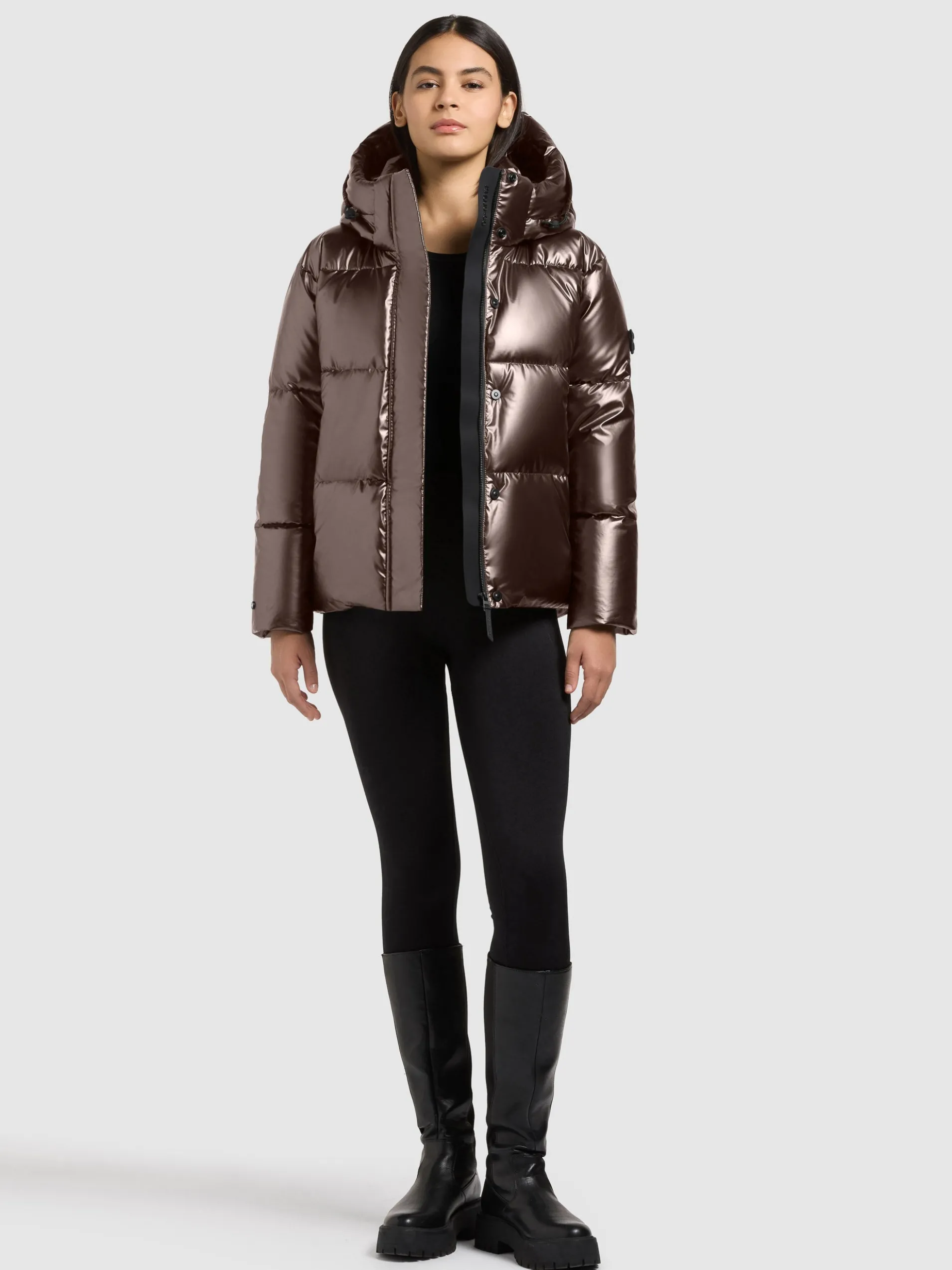 Jacke DEVINA3 SHINY MOODY PLUM