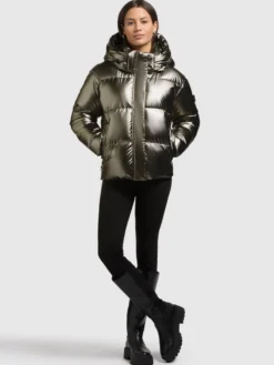 Jacke DEVINA2 SHINY MUD BROWN