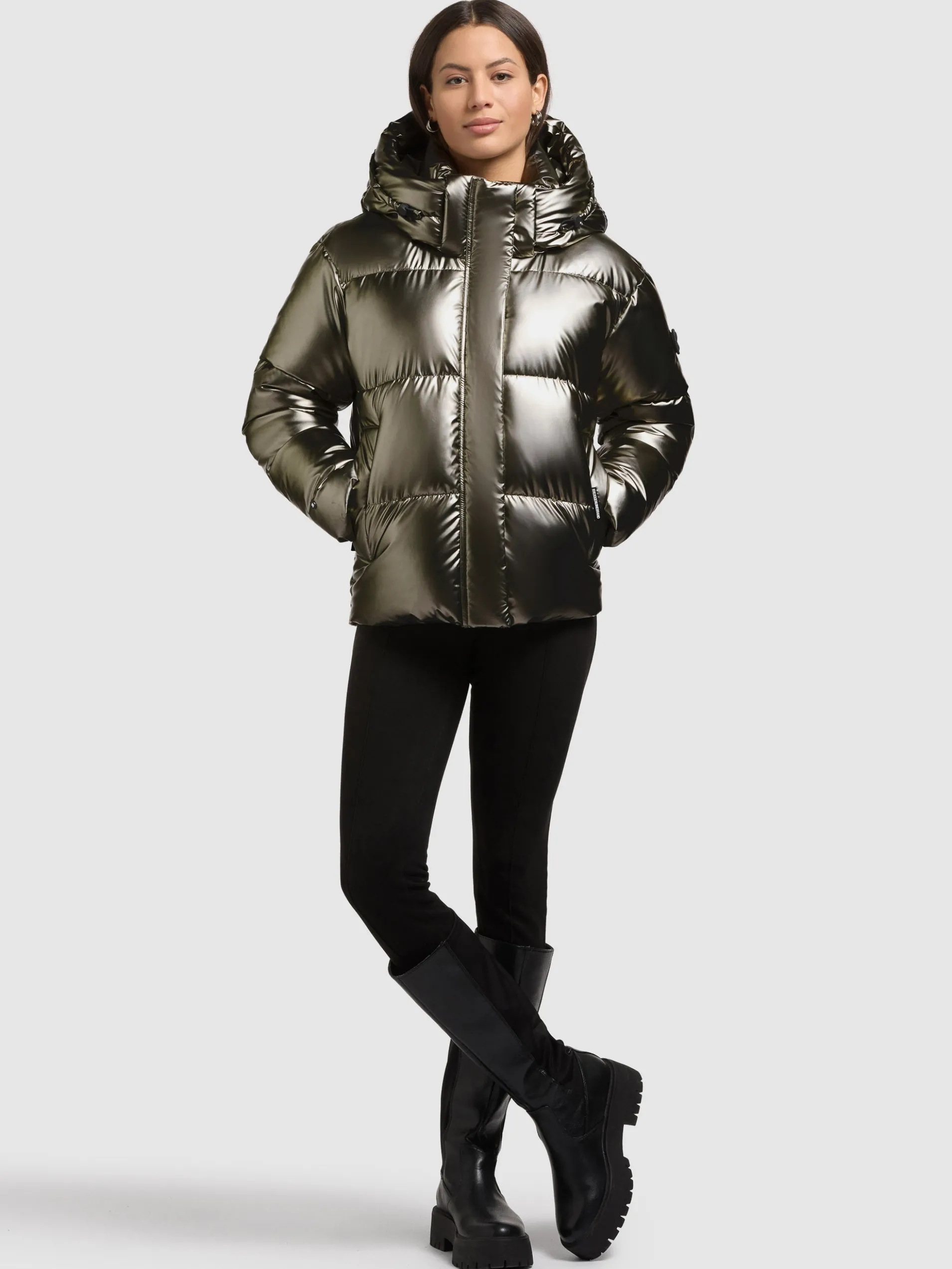 Jacke DEVINA2 SHINY MUD BROWN