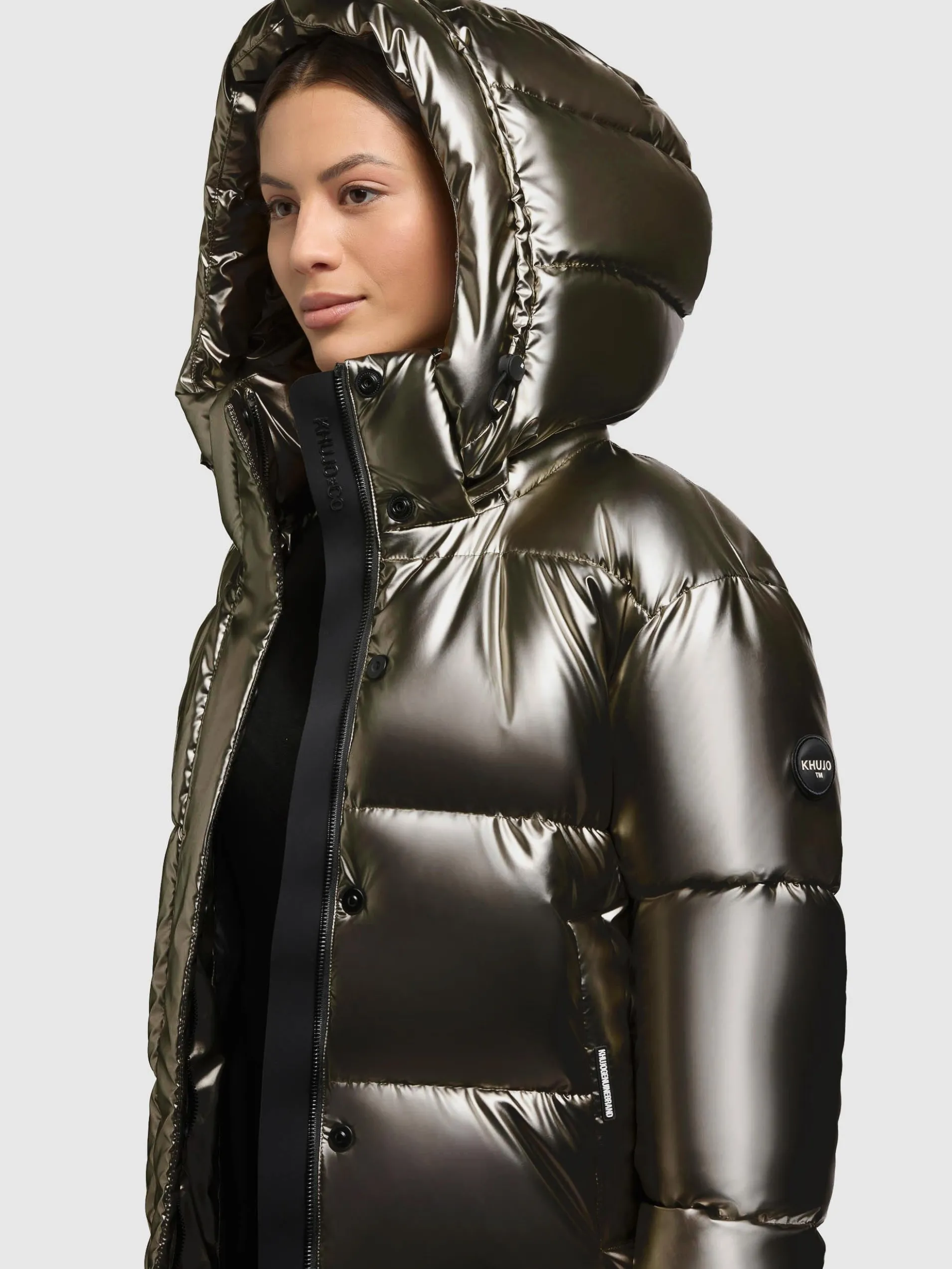 Jacke DEVINA2 SHINY MUD BROWN