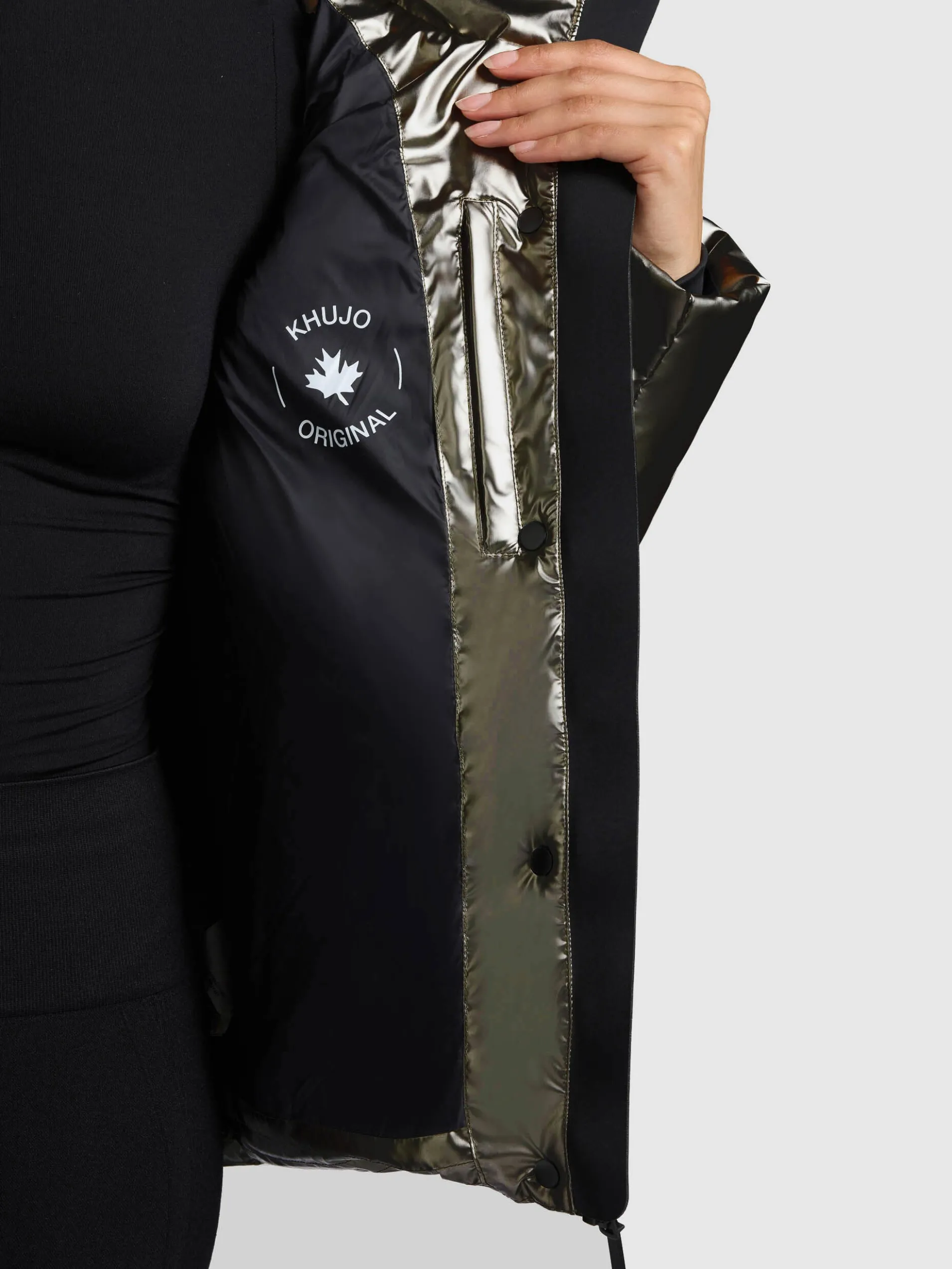 Jacke DEVINA2 SHINY MUD BROWN